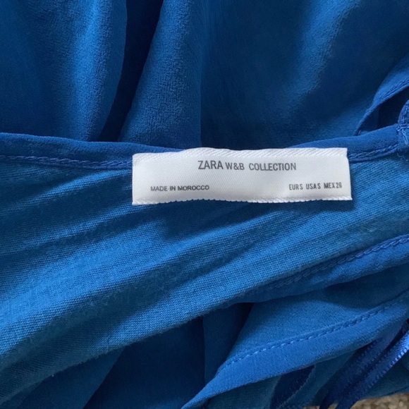 Zara Blue Open Back Dress - Picture 7 of 8